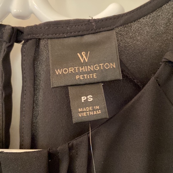 Petite Worthington Flutter Sleeve Blouse - Picture 3 of 5